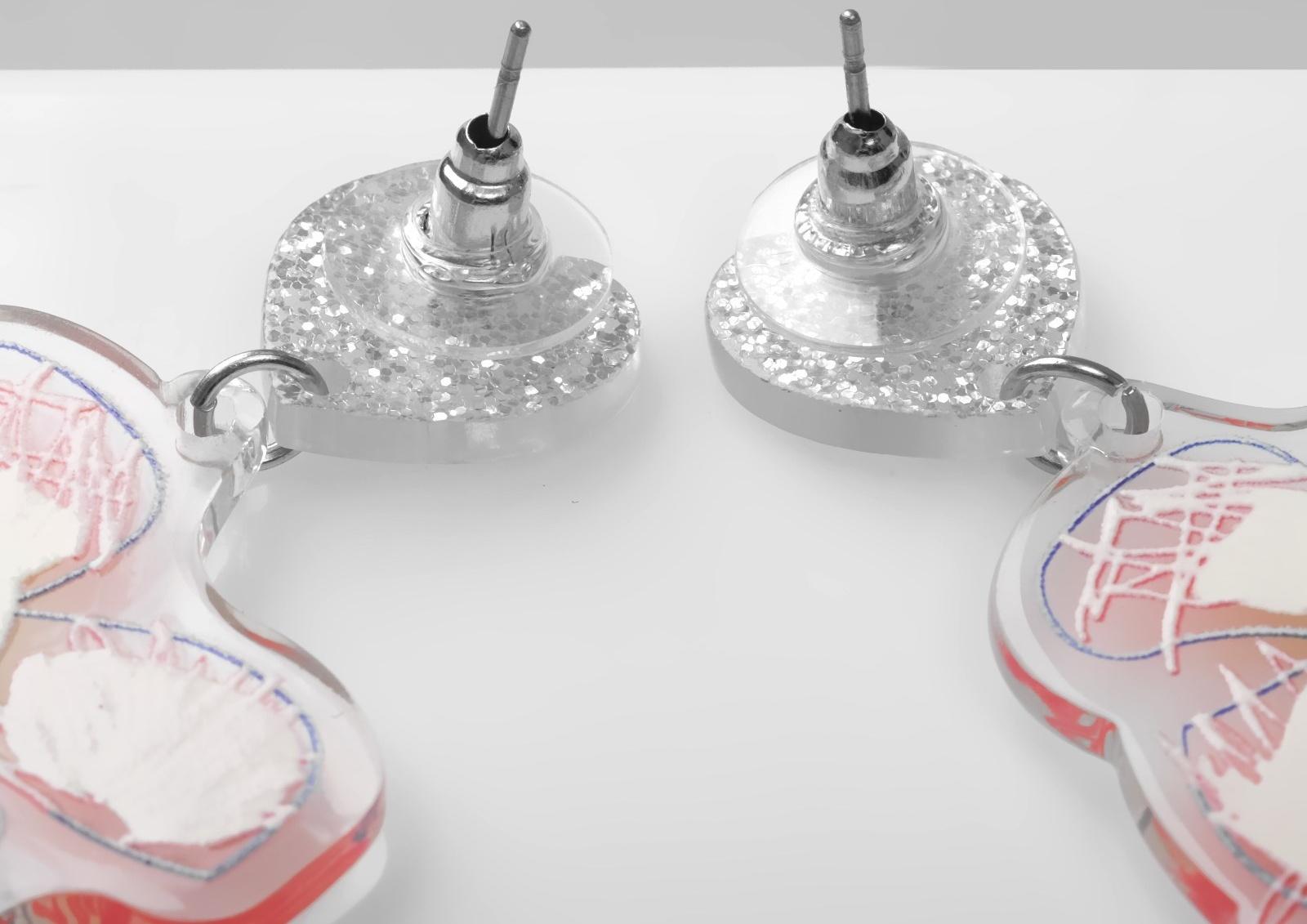 Серьги акрил 