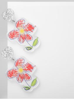 Серьги акрил 