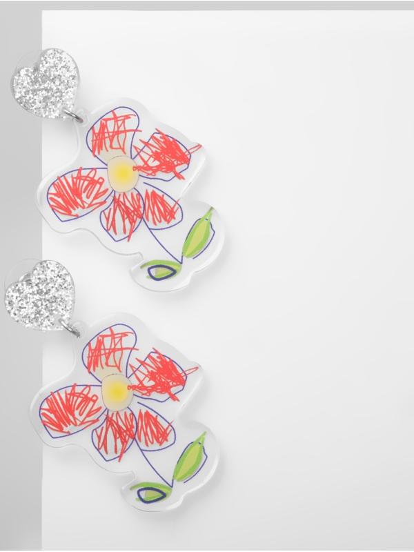 Серьги акрил 