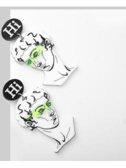 Серьги акрил 