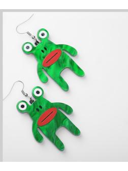 Серьги акрил 