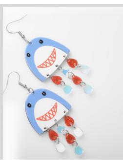 Серьги акрил 