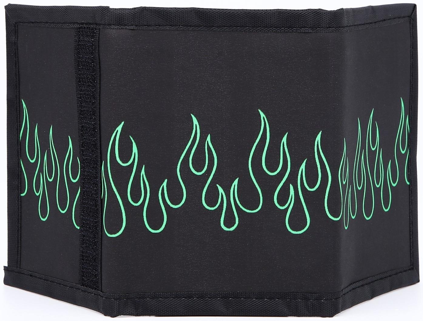 Кошелёк молодёжный «Пламя» на липучке