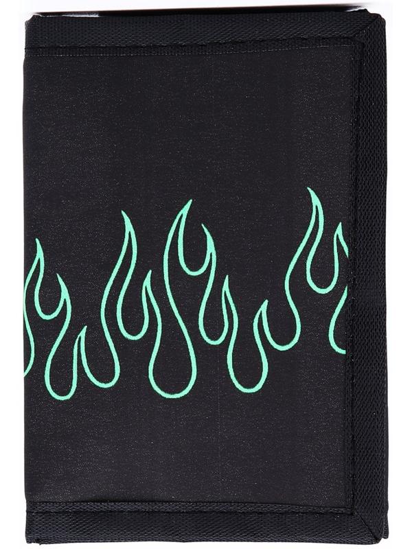 Кошелёк молодёжный «Пламя» на липучке