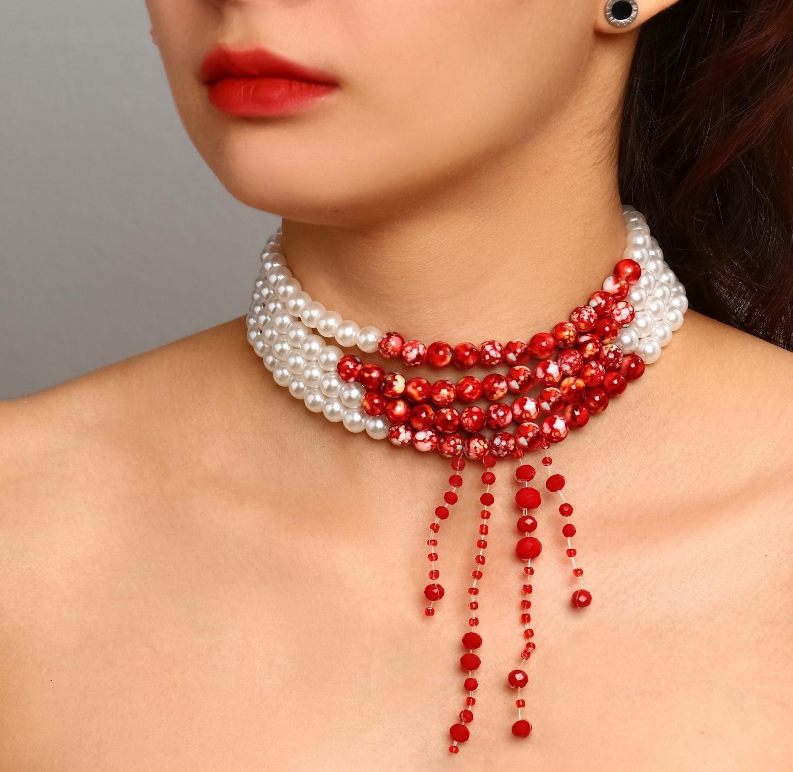 Колье с жемчугом 