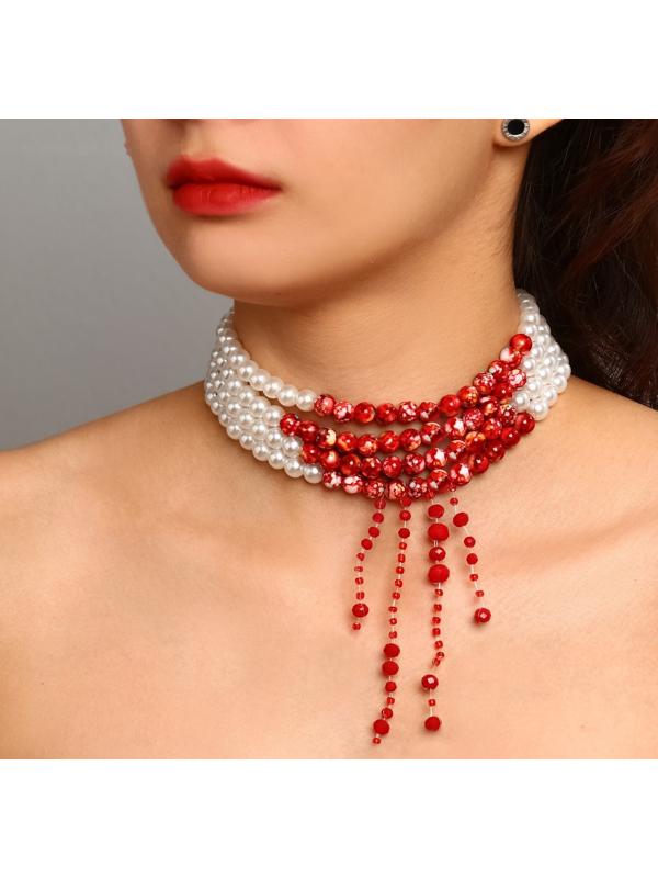 Колье с жемчугом 