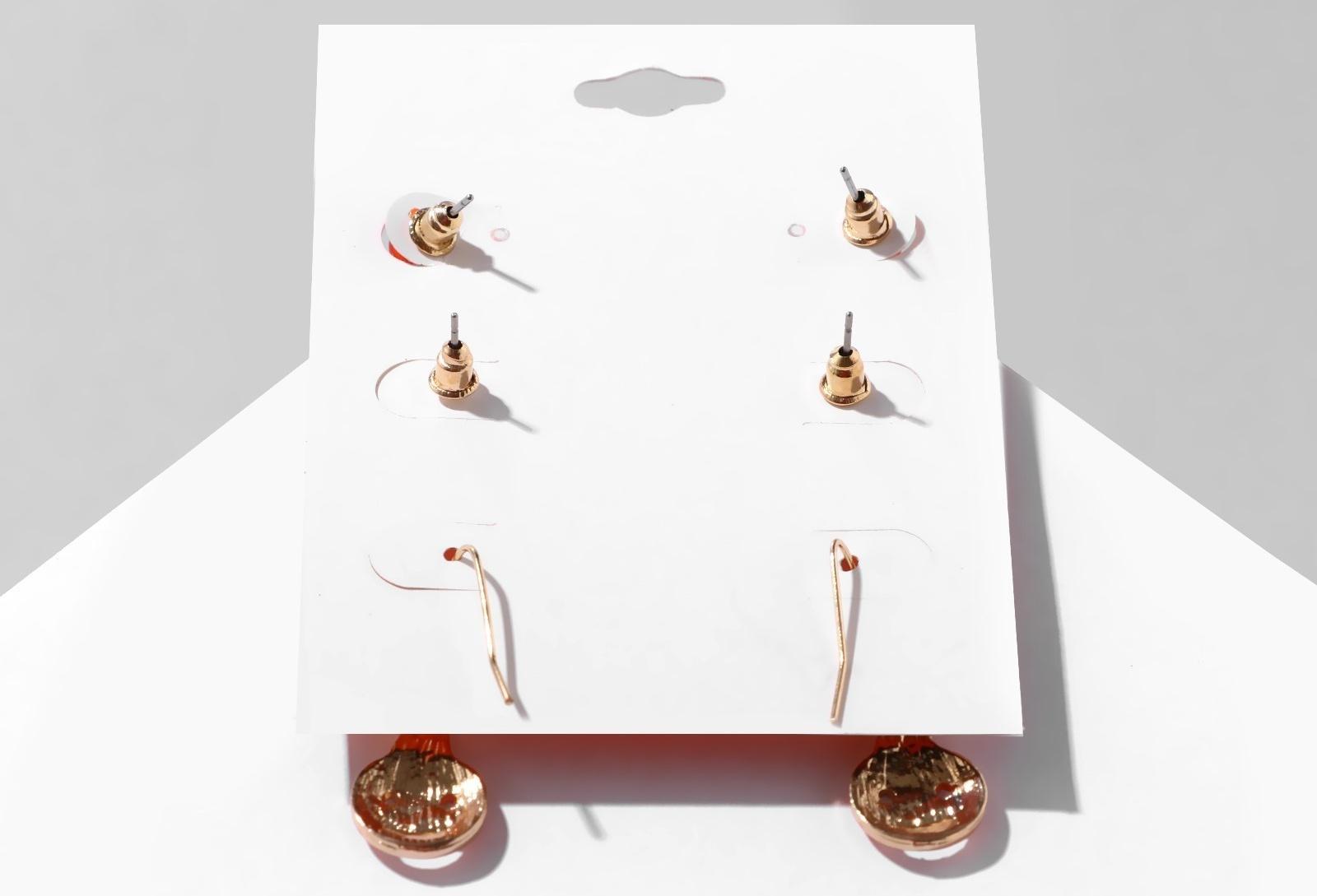 Пусеты 3 пары 