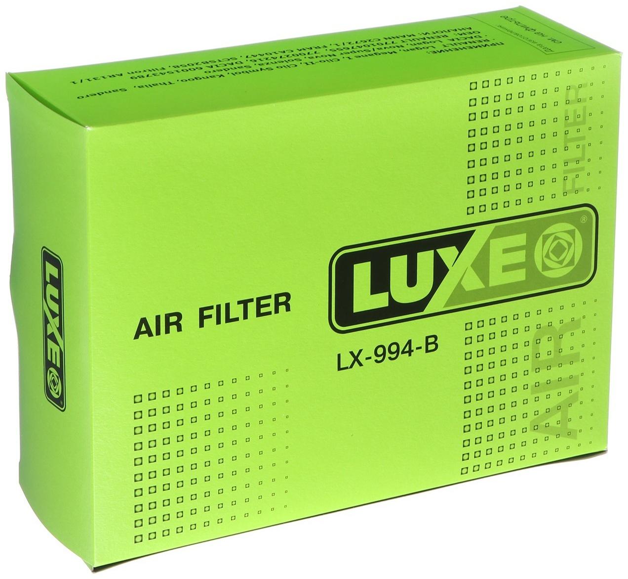 Фильтр воздушный LUXЕ, LX-994-B, Renault, аналоги: AR131/1, CA10447, C2672/1, SB2058