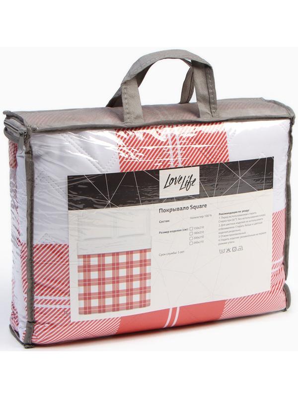 Покрывало LoveLife евро макси Square 240*210±5см, микрофайбер, 100% п/э
