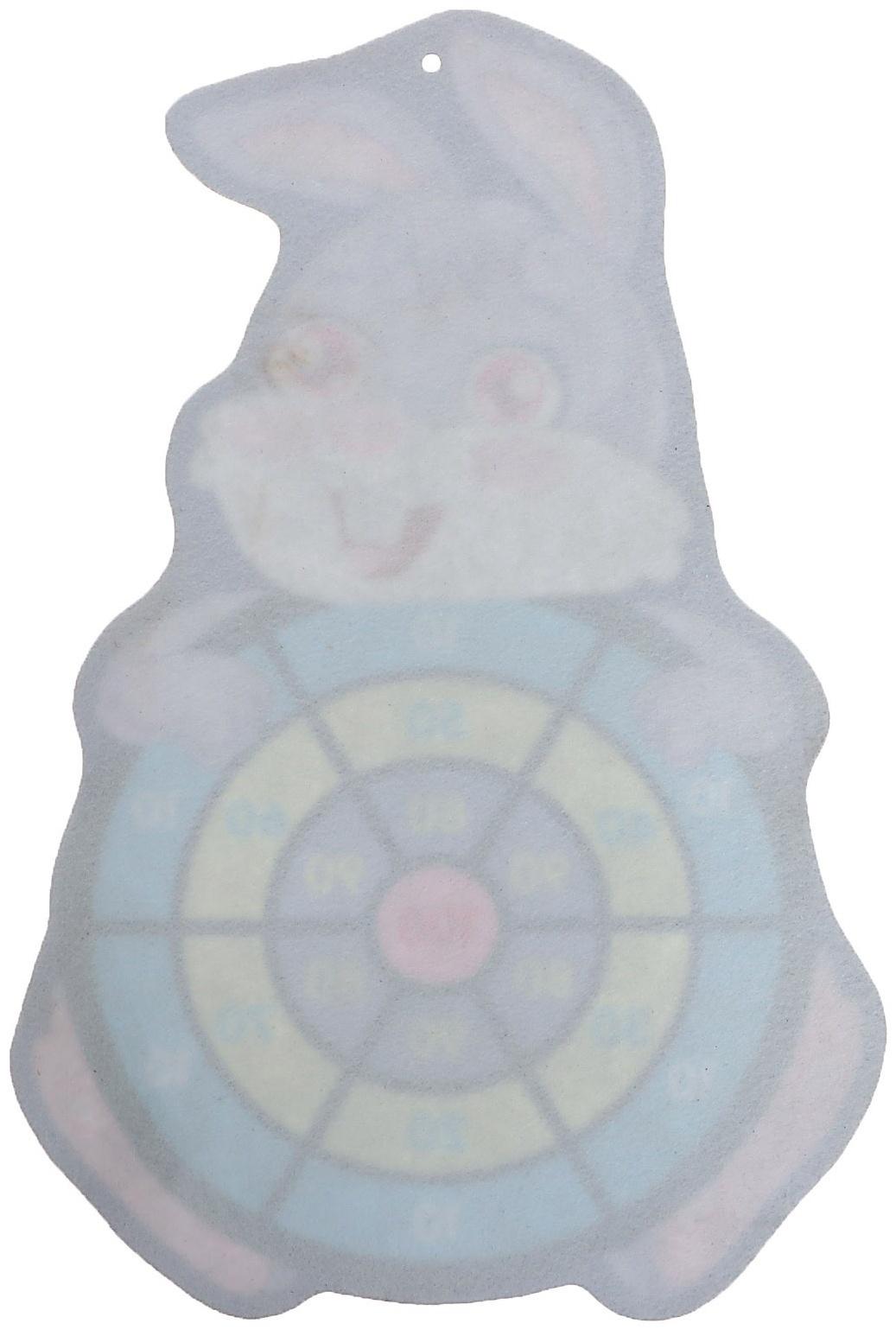 Дартс «Зайчик», 3 шарика на липучках, крючок