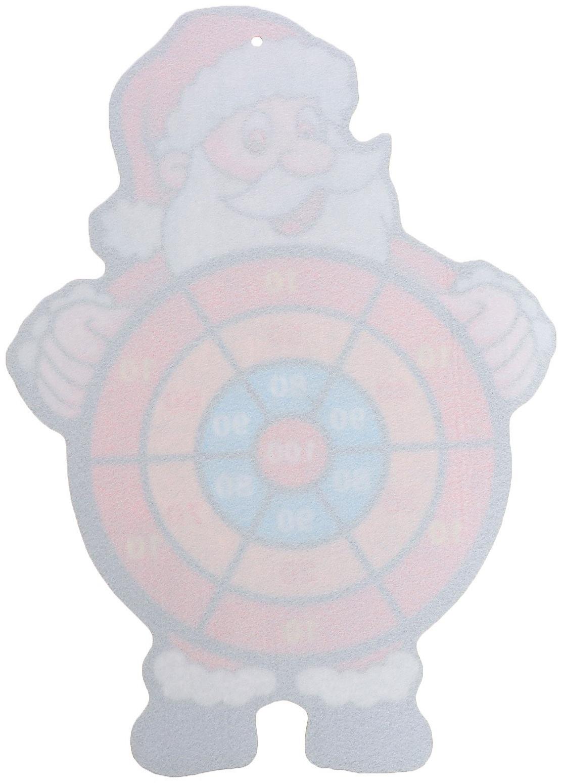 Дартс «Дед мороз», 3 шарика на липучках, крючок