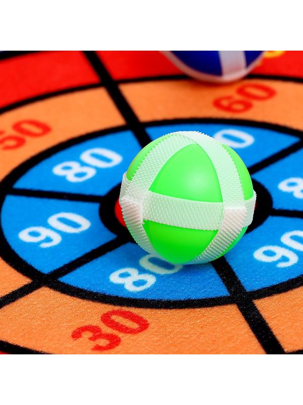 Дартс «Дед мороз», 3 шарика на липучках, крючок