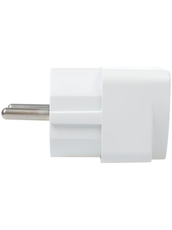 Адаптер универсальный, на азиатскую вилку, с/з, 6A, 230В, 1300Вт, IP20, белый, 27405 6, duwi