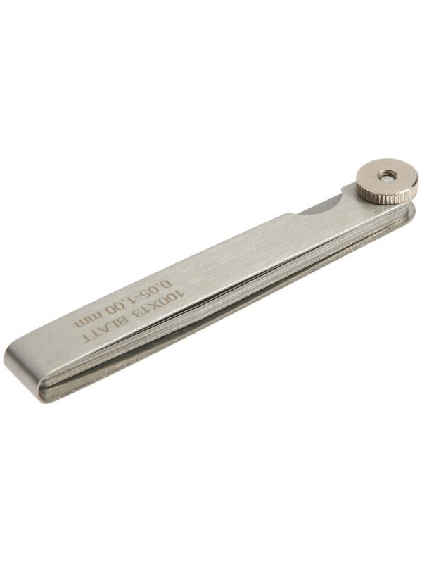 Набор щупов для измерения зазоров ТУНДРА, 0.05 - 1 мм, шаг 0.05 - 0.1 мм, 13 шт.