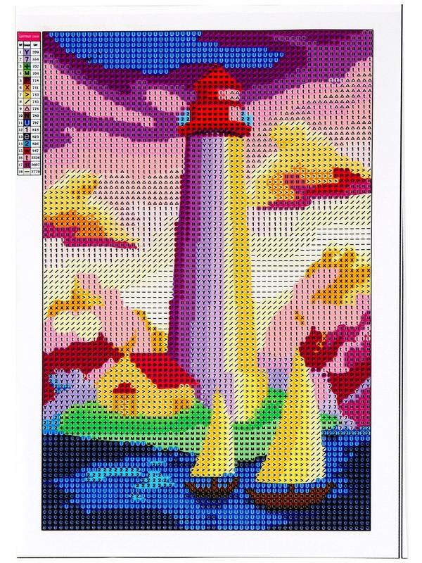 Алмазная вышивка с полным заполнением на холсте «Маяк»‎, 20 х 30 см