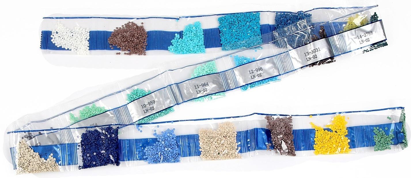 Алмазная вышивка с частичным заполнением «Морская красавица»‎, 20 х 30 см