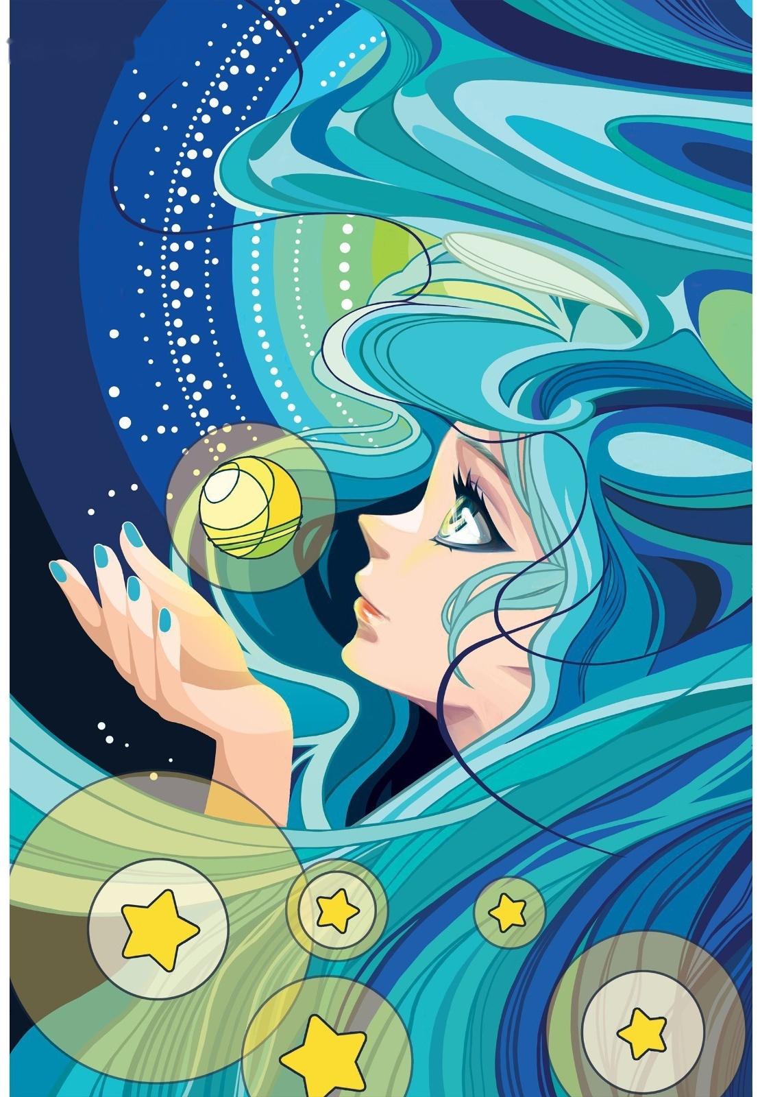 Алмазная вышивка с частичным заполнением «Морская красавица»‎, 20 х 30 см