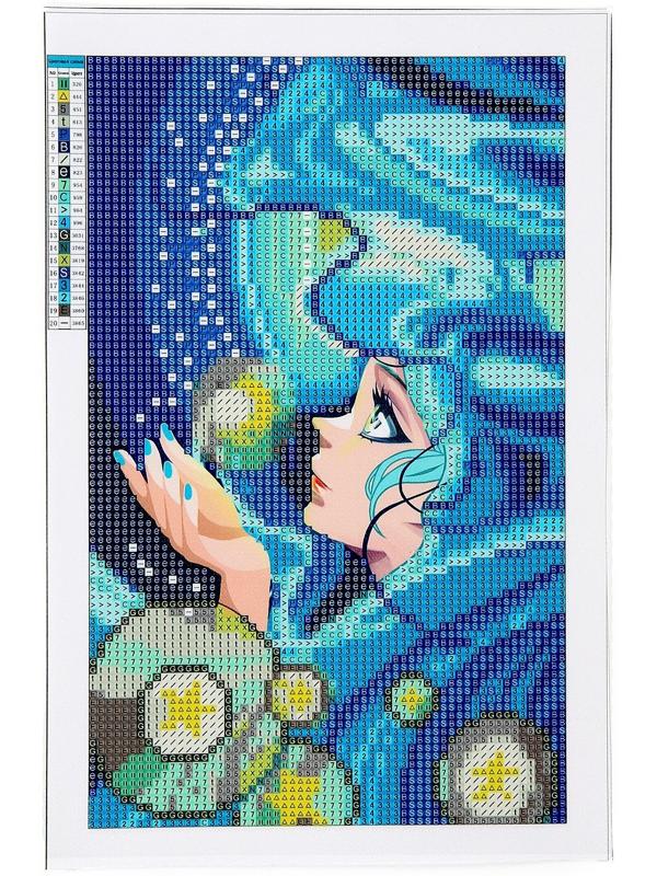 Алмазная вышивка с частичным заполнением «Морская красавица»‎, 20 х 30 см