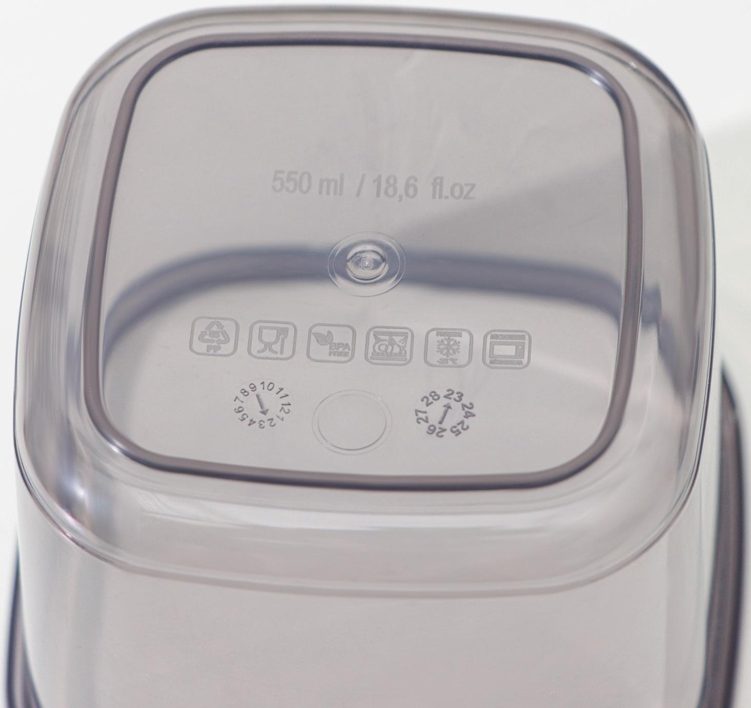 Набор банок для сыпучих продуктов с вакуумной крышкой 3 шт 0,55/1,2/1,75л