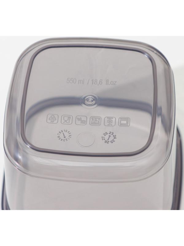 Набор банок для сыпучих продуктов с вакуумной крышкой 3 шт 0,55/1,2/1,75л