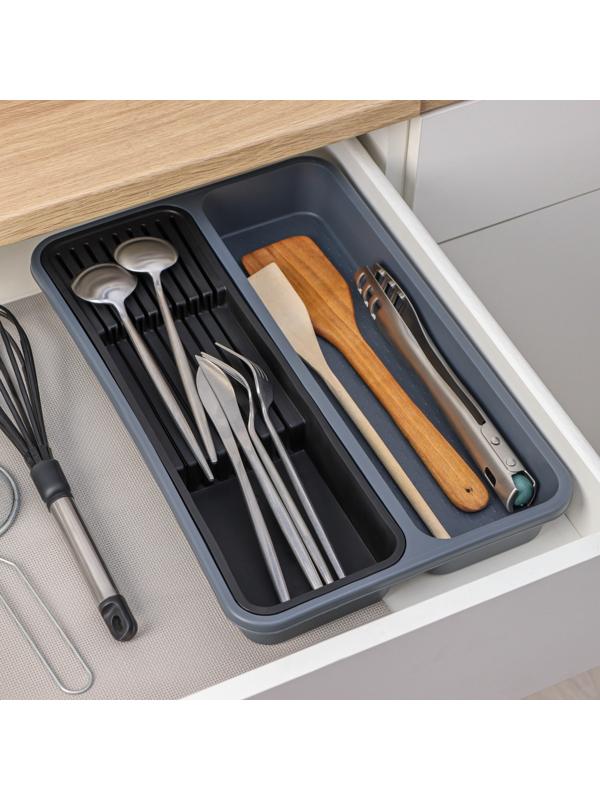 Лоток для столовых приборов и ножей, 40×26×5,1см, 2 отделения