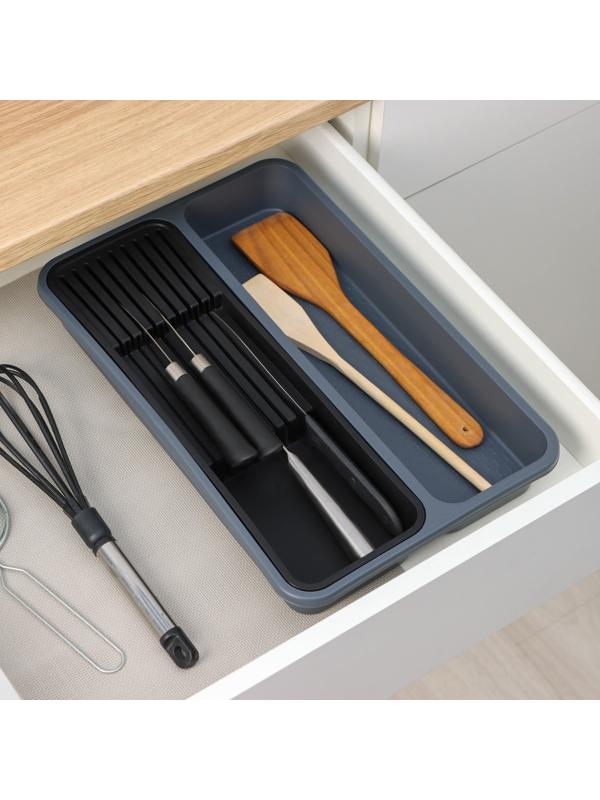 Лоток для столовых приборов и ножей, 40×26×5,1см, 2 отделения