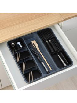 Лоток для столовых приборов и ножей, 40×40×5,1см, 7 отделений