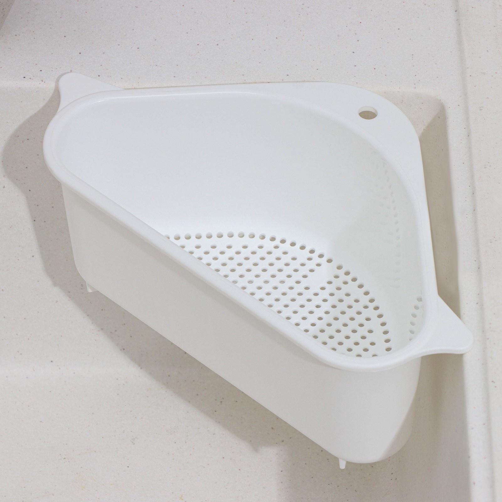 Держатель на раковину для кухонных мелочей BARONESS, 26×14×9 см, цвет белый