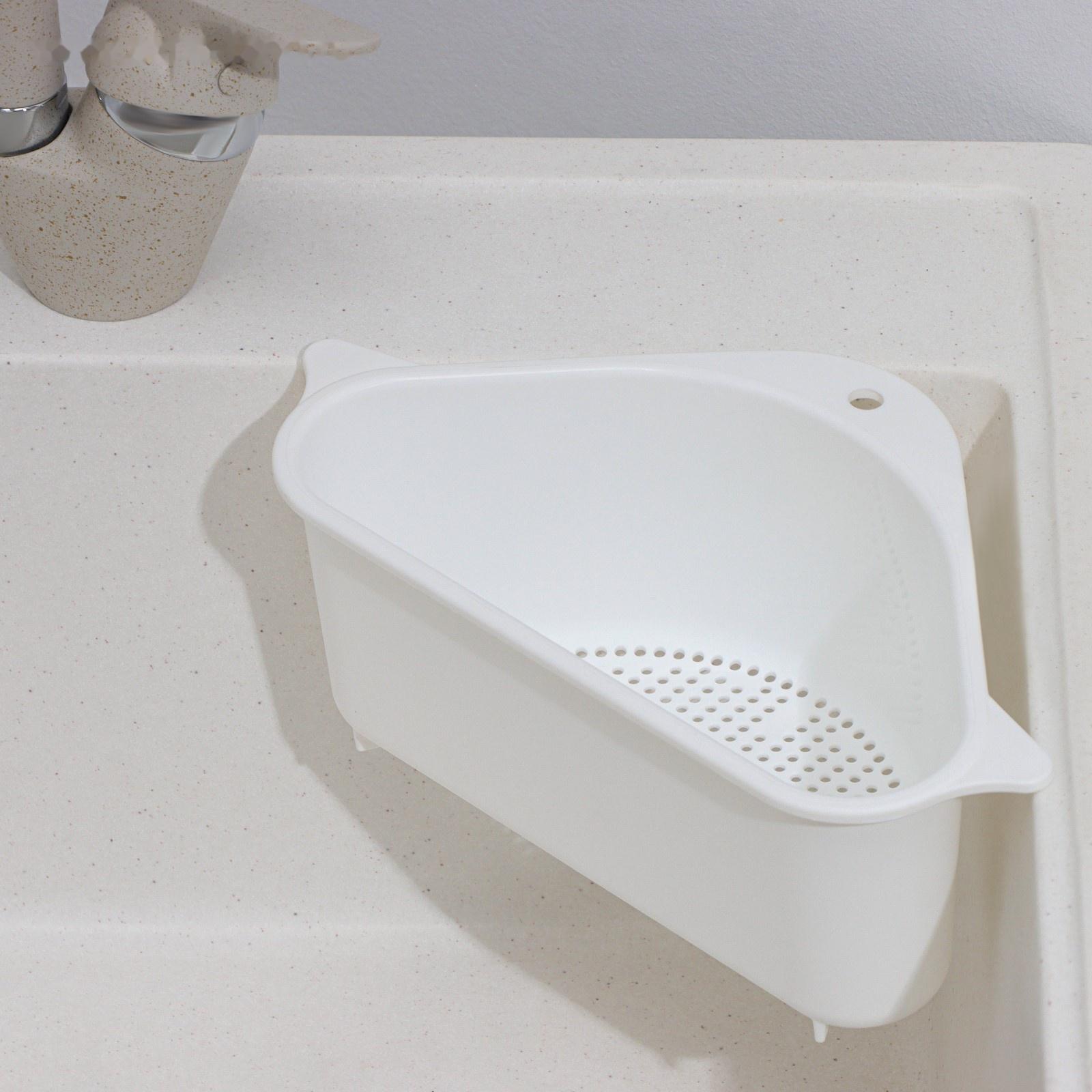 Держатель на раковину для кухонных мелочей BARONESS, 26×14×9 см, цвет белый