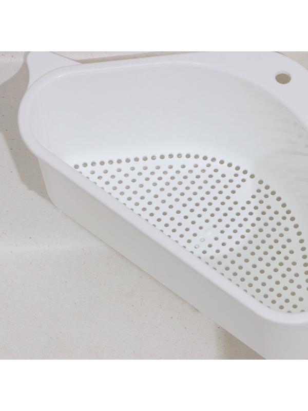 Держатель на раковину для кухонных мелочей BARONESS, 26×14×9 см, цвет белый