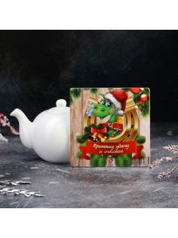 Подставка под горячее Доляна «Приношу удачу и счастье», символ 2024 года, деревянная