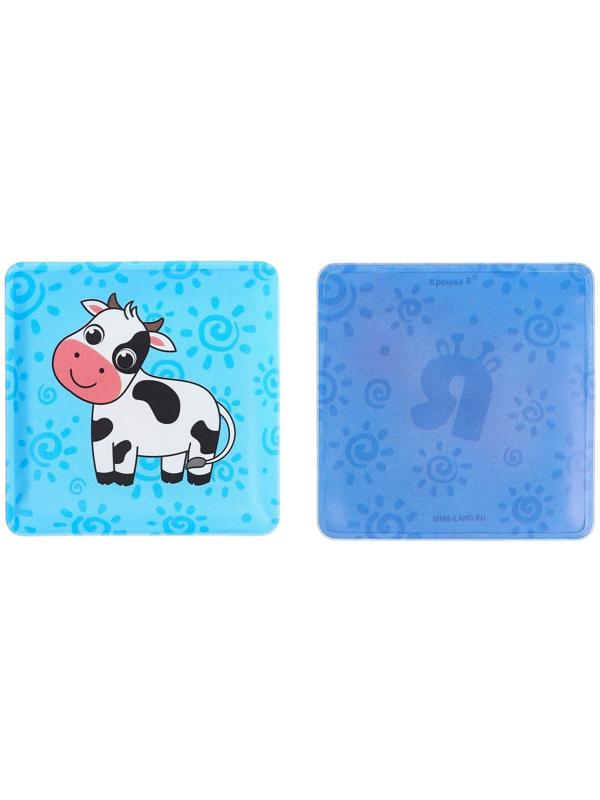 Мемо-игра: развивающие наклейки - присоски многоразовые для игры в ванной «Мамы и малыши» найди пару, 6 пар, 12 стикеров EVA