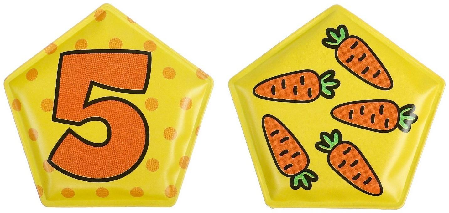 Мемо-игра: развивающие наклейки - присоски многоразовые для игры в ванной «Весёлый счёт» найди пару, 6 пар, 12 стикеров EVA