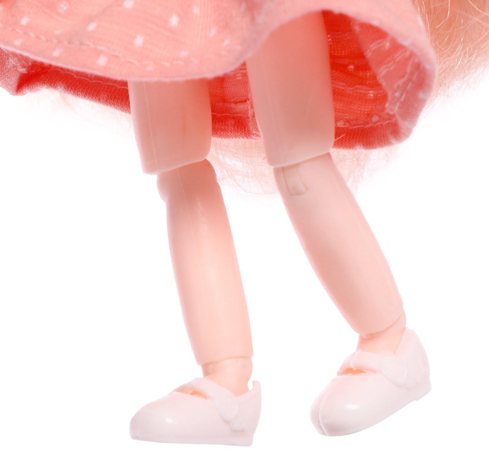 Кукла шарнирная «Арина» в платье, МИКС