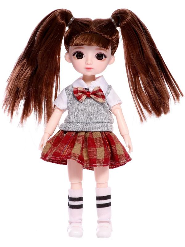 Кукла шарнирная «Арина» в платье, МИКС