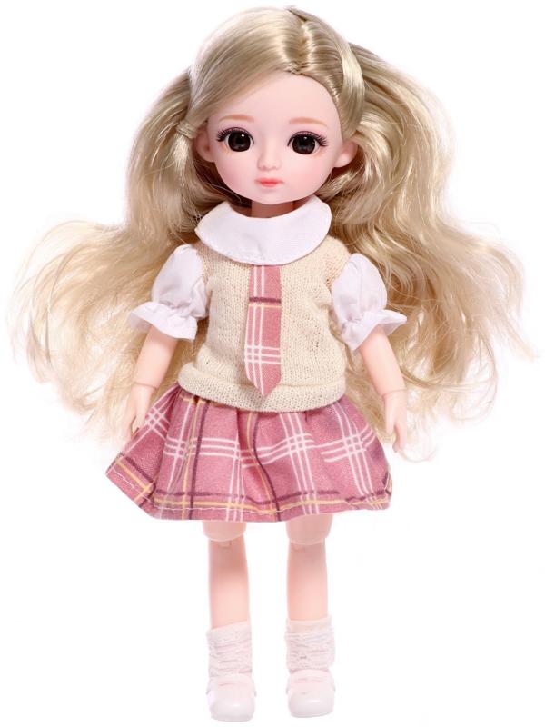 Кукла шарнирная «Арина» в платье, МИКС