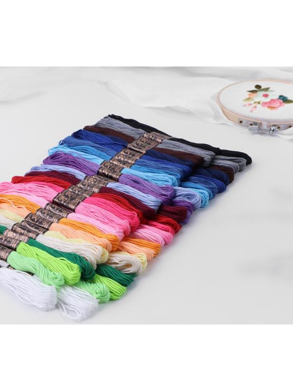 Набор ниток мулине, 8 ± 1 м, 50 шт, цвет МИКС