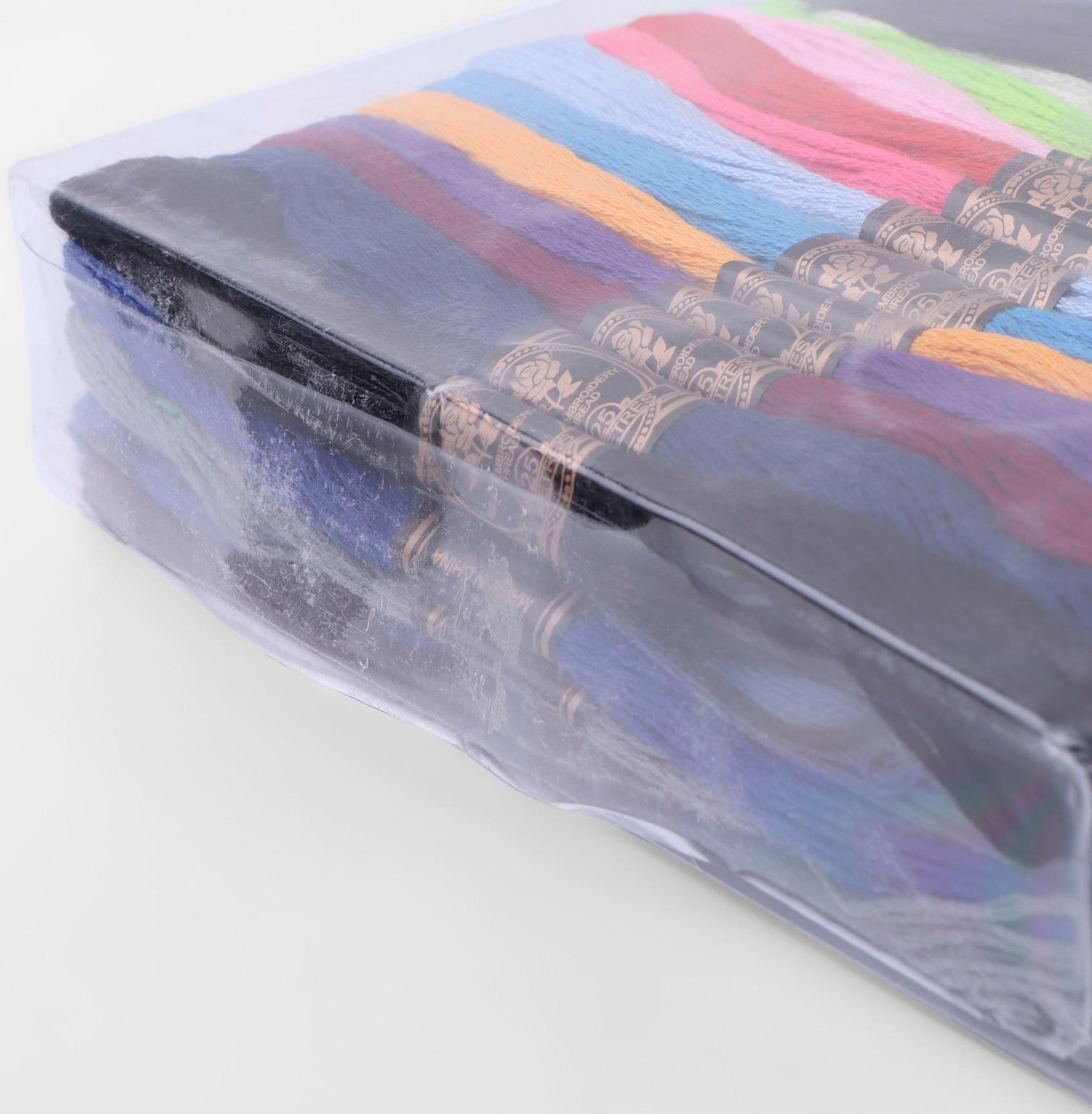 Набор ниток мулине, 8 ± 1 м, 100 шт, цвет МИКС