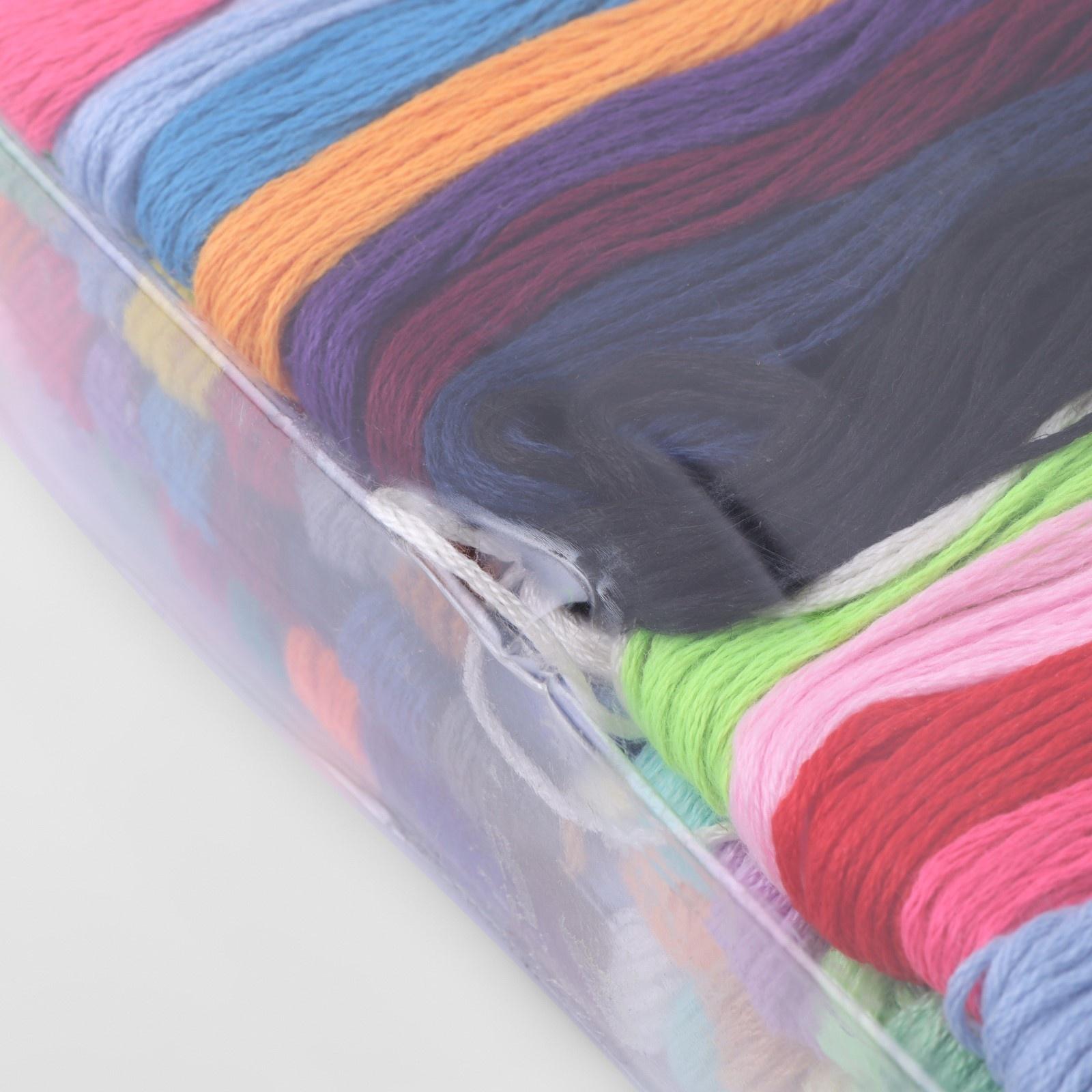 Набор ниток мулине, 8 ± 1 м, 100 шт, цвет МИКС