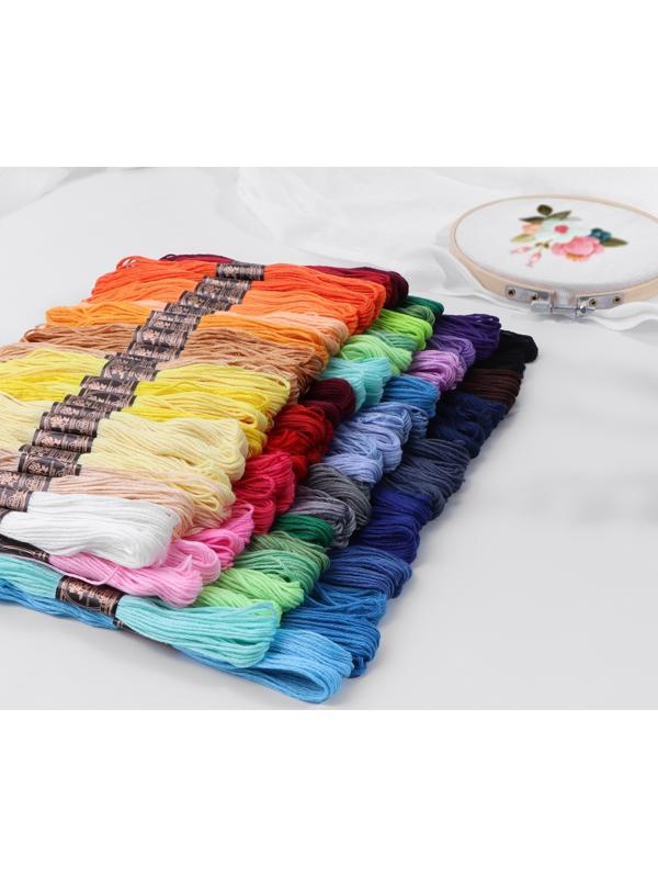 Набор ниток мулине, 8 ± 1 м, 100 шт, цвет МИКС