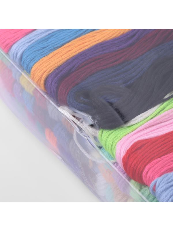 Набор ниток мулине, 8 ± 1 м, 100 шт, цвет МИКС