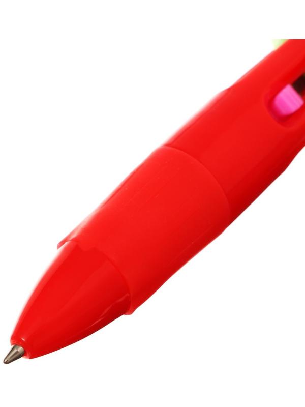 Ручка шариковая автоматическая 4-х цветная, мини, Машина МИКС