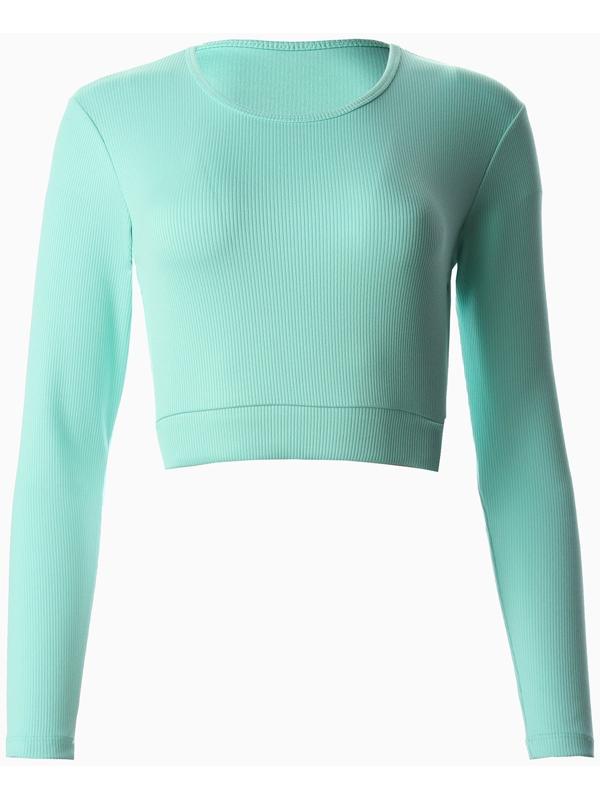 Топ (рашгард) спортивный женский MINAKU цвет светло-зеленый, р-р 42