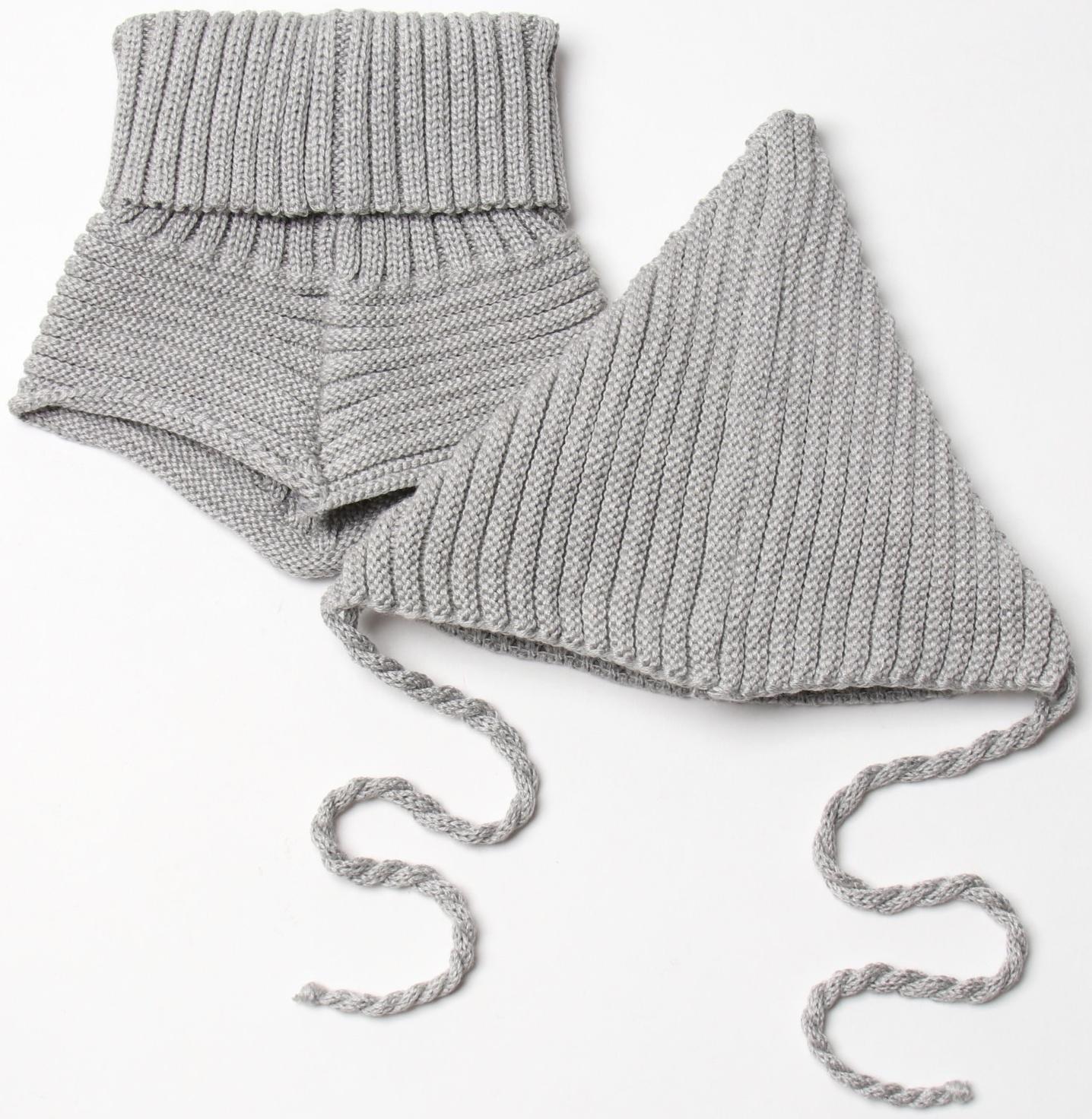 Комплект детский (шапка, снуд) MINAKU  р-р 48-50, цвет серый