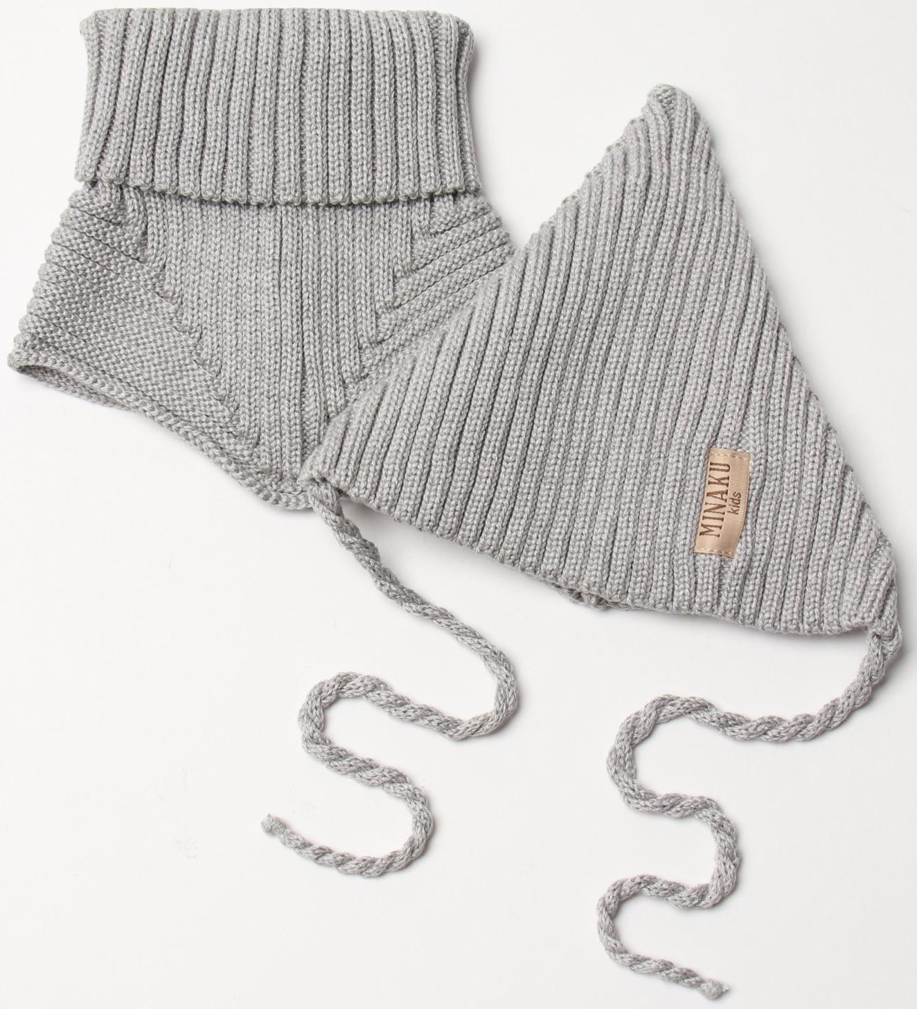 Комплект детский (шапка, снуд) MINAKU  р-р 48-50, цвет серый