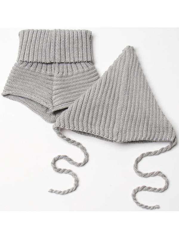 Комплект детский (шапка, снуд) MINAKU  р-р 48-50, цвет серый