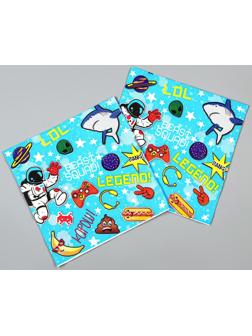 Салфетки бумажные «Космос», в наборе 20 шт.