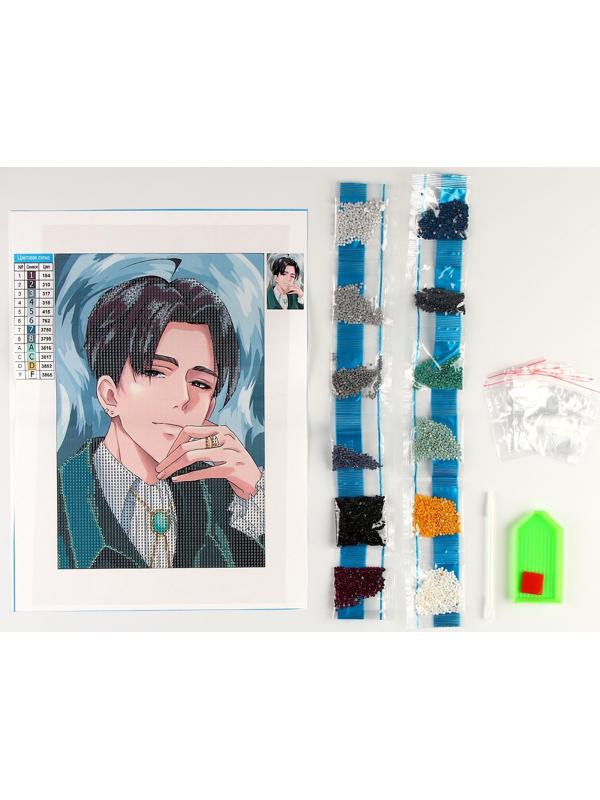 Алмазная вышивка с частичным заполнением на холсте «Стиляга»‎, 20 х 30 см