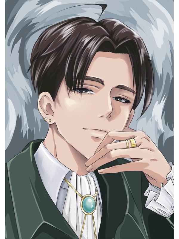 Алмазная вышивка с частичным заполнением на холсте «Стиляга»‎, 20 х 30 см