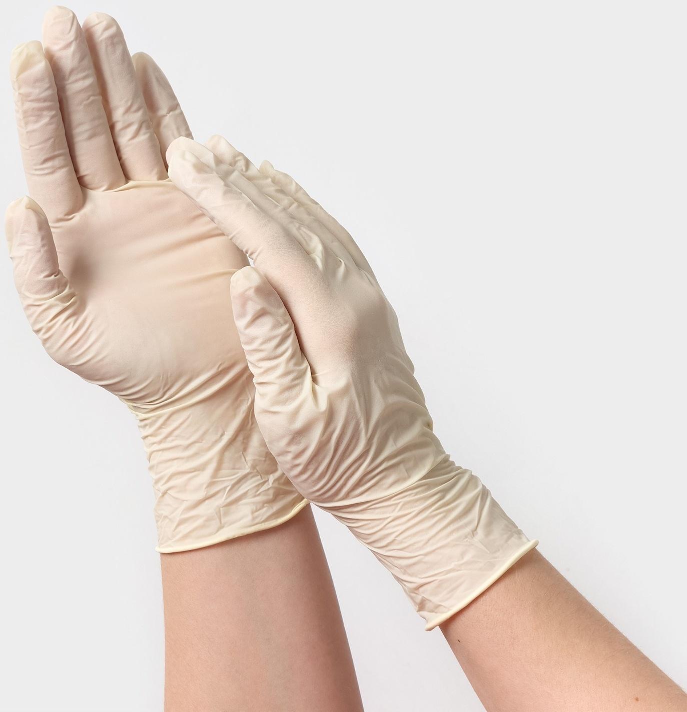 Латексные перчатки смотровые неопудренные, текстурированные, н/ст, размер XL